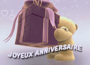 gif joyeux anniversaire ours en peluche